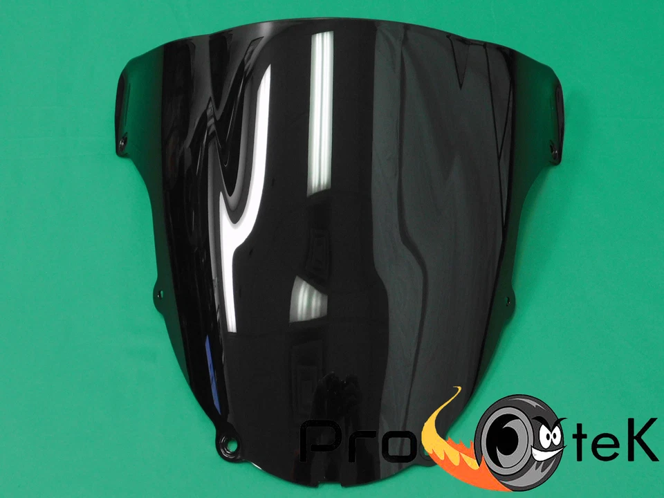 Parabrisas negro doble burbuja Kawasaki Ninja ZX 6R 6R 636 2003-2004 Foto 2 de 2