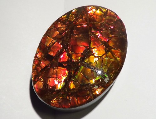 350 Carat.!! I Sammler Ammolite /Drachenschuppe Rot Grün-Golden-Orange + VIDEO - Picture 2 of 6