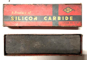 Vintage GL Silicon Carbide Sharpening Stone / Pre-Owned