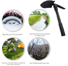 Trave Hiking Multi-Functional Military Folding Shovel Survival Spade Emergency