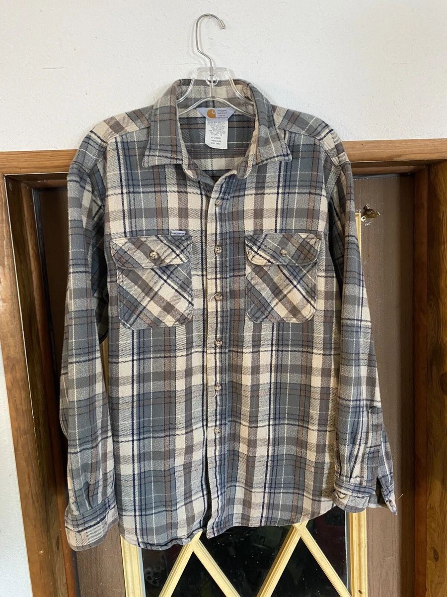 Vintage 90s Carhartt Rugged Outdoor Wear Plaid Flannel Button Shirt XL