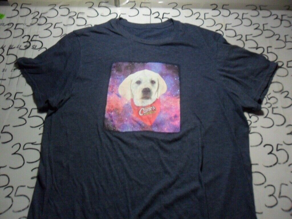 XL Raising Canes Lightly Cracked Dog Shirt