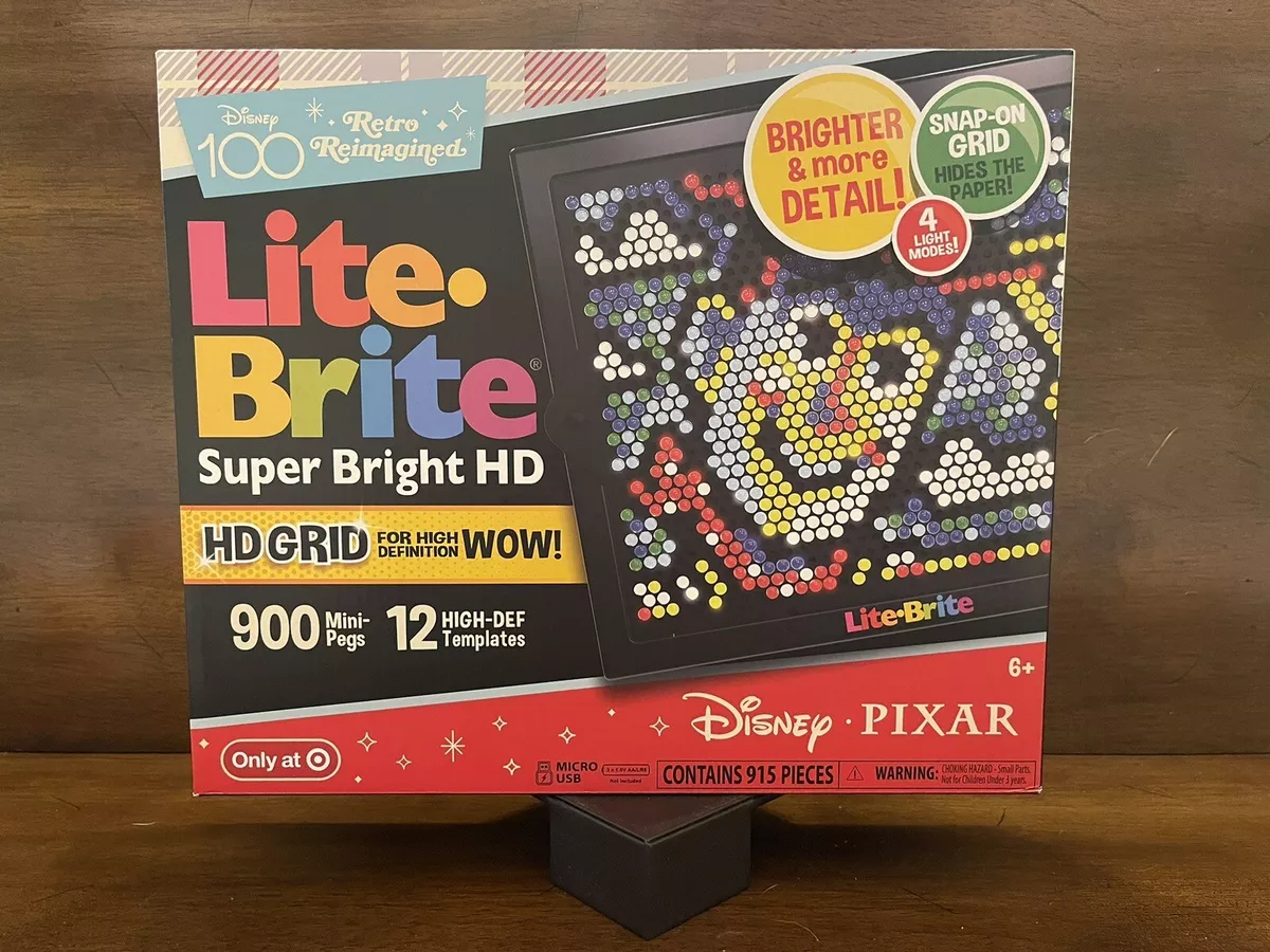 Lite-Brite Touch and Lite-Brite Super Bright HD Disney 100 Edition 