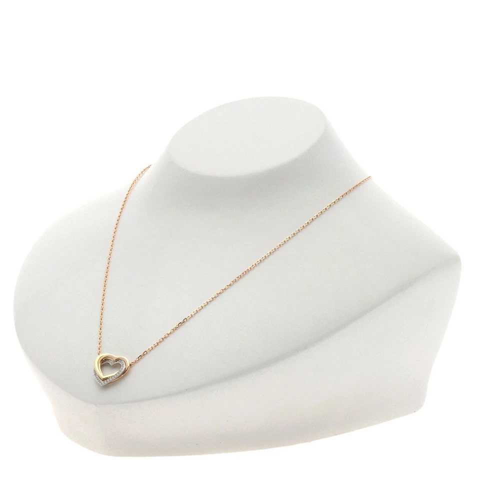 Collar CARTIER Trinidad Corazón Diamantes K18 Oro Amarillo K18 Oro Blanco Damas... Foto 4 de 4