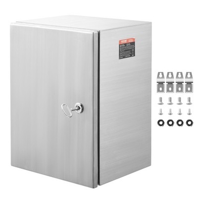 16'' x 12'' x 10'' Stainless Steel Electrical Enclosure IP66 Wall Mount Box