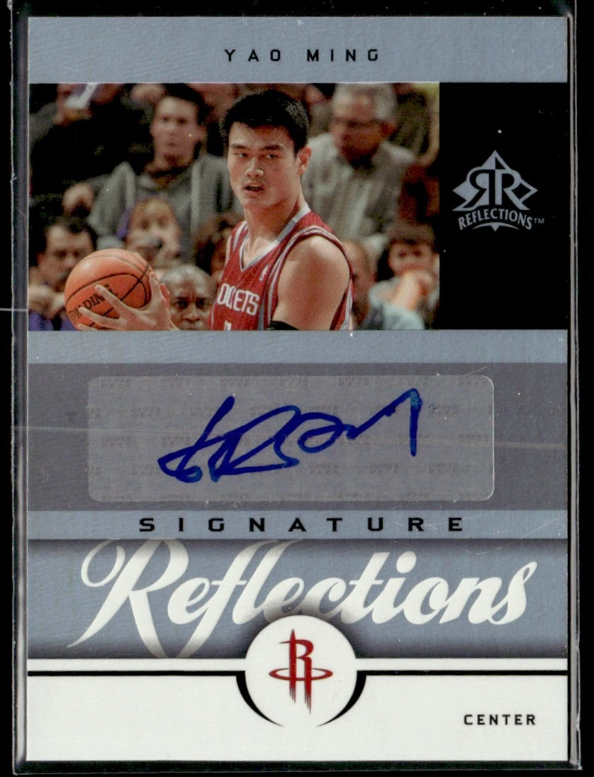 Upper Deck Yao Ming Basketball Autographed Sports Trading Cards