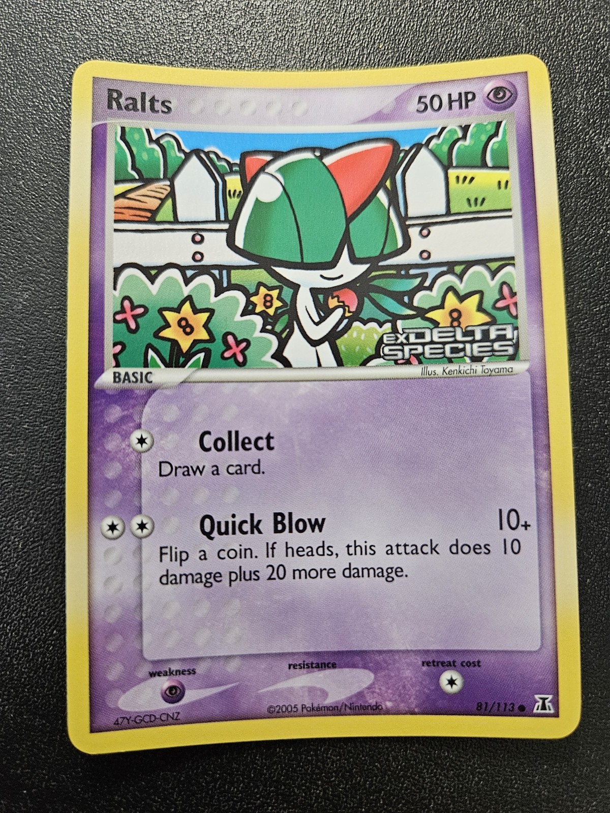 Pokemon EX Delta Species Ralts Stamped Reverse Holo 81/113 NEAR MINT