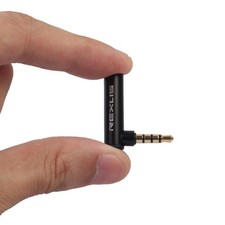 3.5mm Male to Female Audio Adapter Angled Connector for Phone Headphones