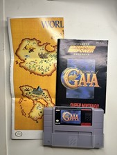 Illusion of Gaia Super Nintendo SNES Authentic Cartridge Manual Poster