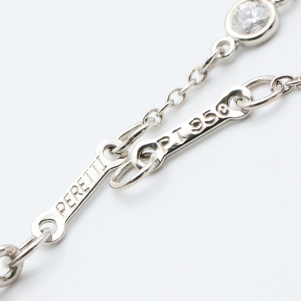 Brazalete Tiffany & Co platino diamantes mujer blanco talla única Foto 2 de 4