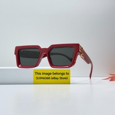 Louis Vuitton Z1165W 1.1 Millionaires Sunglasses Red Gray Lens