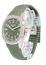 Patek Jumbo Aquanaut 5168 Khaki Green 18k White Gold Watch B/P '22 5168G 3