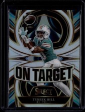 2025 Panini Select Tyreek Hill #16 On Target Silver Prizm Dolphins