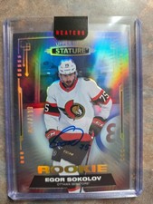2021-22 Upper Deck Stature Rookies Auto 165/199 Egor Sokolov #128 Auto 0i5