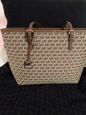 Michael Kors Women's Jet Set Tote Bag Brown