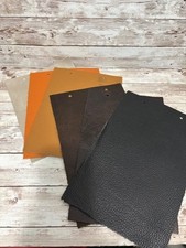 Lot of 6 - Genuine Leather Sample Sheets