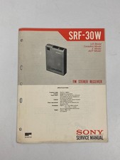 Vintage Sony SRF-30W Portable Radio / Receiver Service Manual Original 