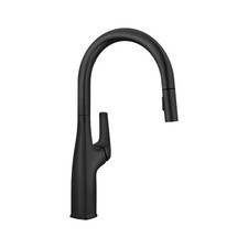 Blanco 443020 Rivana Pull-Down Kitchen Faucet Matte Black 1.5 GPM High-Arc