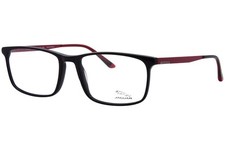 Jaguar 32501 8840 Eyeglasses Black/Red Full Rim Rectangle Shape 56mm