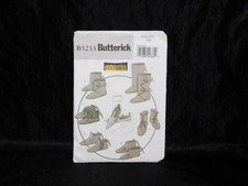Butterick 5233 Making History Shoes Medieval Renaissance Boots XXS-XL Moccasins