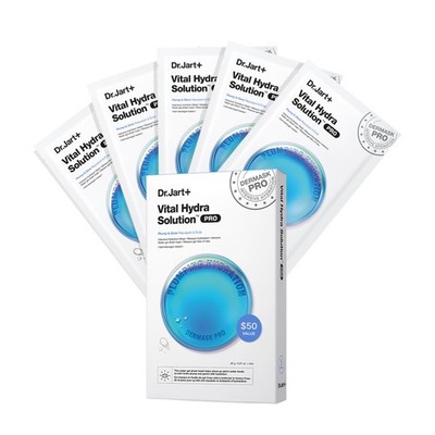 Dr.Jart+ Dermask Vital Hydra Solution Glow Korean Face 1 Count (Pack of 5) 