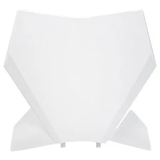 UFO Front Number Plate White KTM 125 150 250 300 350 450 SX SXF XCF 2023-2026