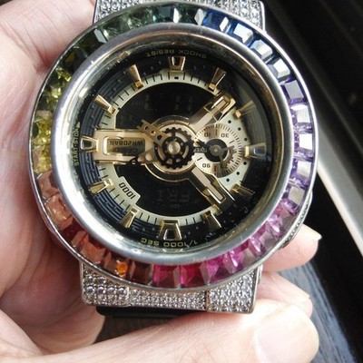 CASIO G-SHOCK GA-110 GB Custom rainbow used from japan