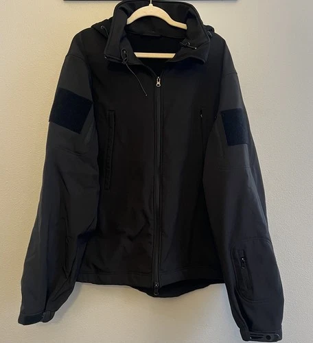 Rothco Tactical Special Ops Jacket Mens 2XL Black Soft Shell Full Zip Fleece - product listing photo