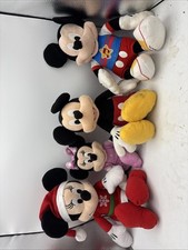 Plush Mickey/Minnie Mouse Lot Of 4 Around 10in