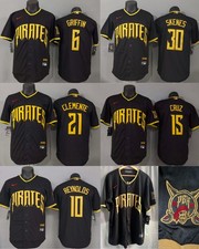 Pittsburgh Pirates 2026 City Connect Baseball Black Jersey S-3XL NWT