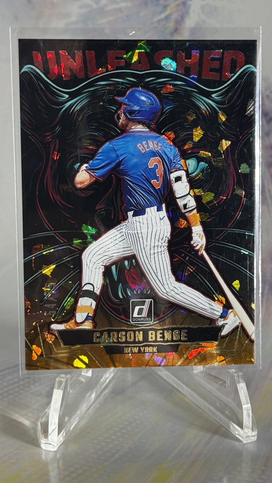 2025 Panini Donruss - Unleashed Carson Benge #18 Orange Ice /75 🔥🗽