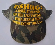 Fisherman Cap VINTAGE (FUNNY) Made In Usa