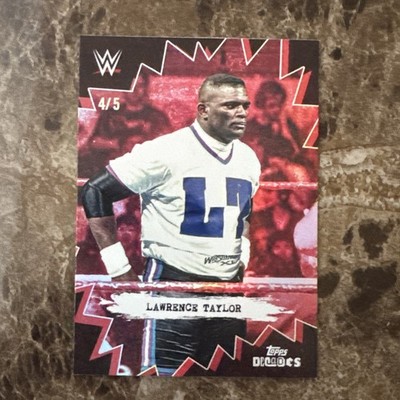 2026 WWE Topps Decades Topps Behind The Curtain Lawrence Taylor 4/5 RED! RARE! 