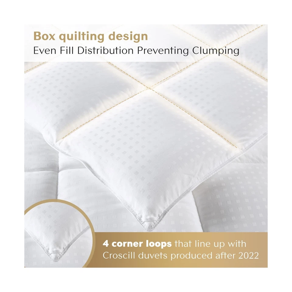 CROSCILL King Comforter, Soft Cotton Comforters Dobby Top Design, Solid Rever... - Image 4 of 4