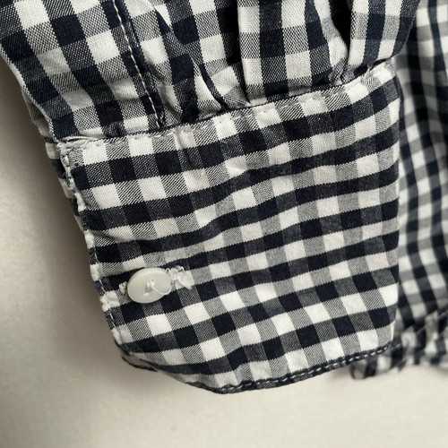 Zara Women Shirt Size Small Plaid Floral Long Sleeve Embroidered Colorful Button - Picture 6 of 8