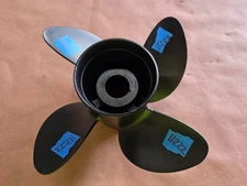 NEW 4 BLADE ALUMINUM 12 1/2" X 19P SOLAS RUBEX 4 PROP, 9413-125-19, RBX, P11222