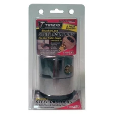 Trimax Hockey Puck Steel Chrome Weather Resistant Internal Shackle Padlocks