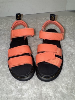 NEW! Doc Martens Klaire Youth Sandals Coral/Salmon Sandals Size 2