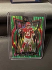 2024 Panini Select -Concourse Patrick Mahomes II #33 Neon Green Shock Prizm /599