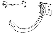 Gutter Shank & Circle #10 Combo Hanger, Half Round, Galvanized, 5 In. - CCS105