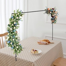 3.28ft Adjustable Gold Metal Arch Stand for Weddings and Events