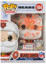 Anthony Thomas Signed Bears 'SANTA' Funko Pop Doll #184 w/ROY'01 -(SCHWARTZ COA)