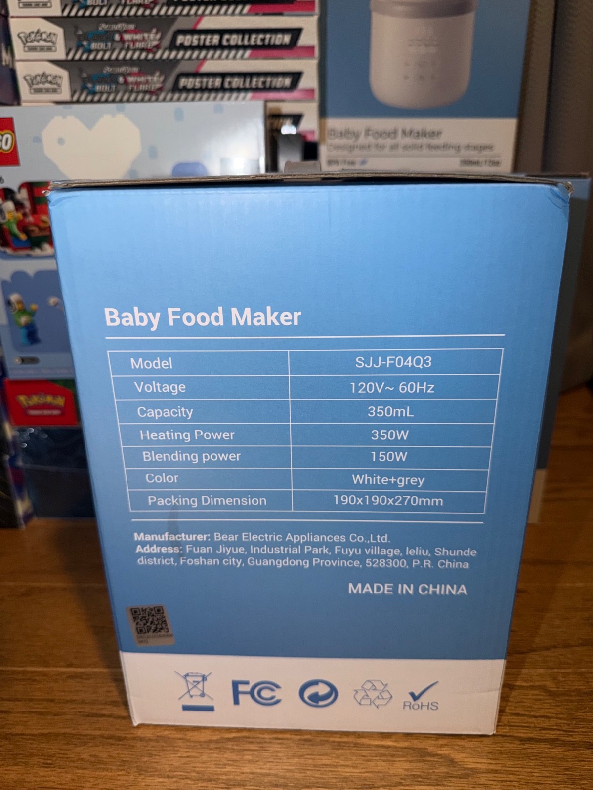 Baby Food Maker Steamer and Blender Bear NutriEase AllStage Stainless Steel