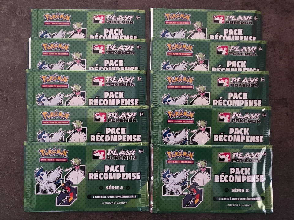 JCC Pokémon Lot De 10 Packs Récompense série 8 Neufs Et Scellés. - Photo 1/1