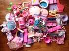 Huge Lot Of Vintage Barbie Playset Toys & Accessories INCOMPLETE READ