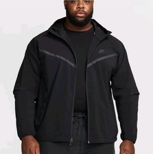 Nike Tech Windrunner Full Zip Men's Hooded Jacket Black 2XL NWT HM7151-010 