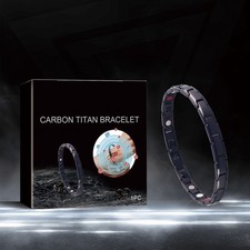 Carbon Titan Magnetic Therapy Bracelet Arthritis Pain Relief Men Energy Chain