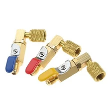  Air Conditioner Refrigerant Ball Valve,R410A Shut-Off Ball Valve 5/16" SAE 