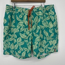 Tommy Bahama Swim Trunks Men's Size 2XL Green Floral Hawaiian Relax