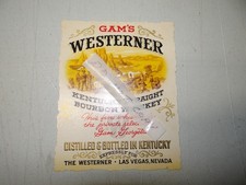 NOS 1953 Whiskey Bottle Label Las Vegas Hotel...